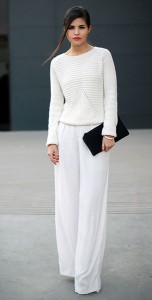 สเว็ตเตอร์สีขาว-Choies-กางเกงสีขาว-Zara-กระเป๋าคลัทช์-3.1-Phillip-Lim